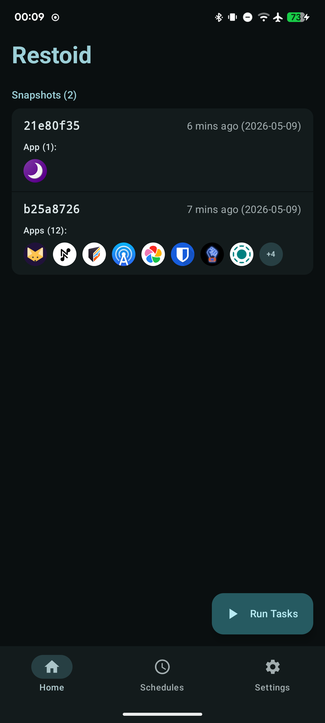 Screenshot 1 of Restoid — opens full size