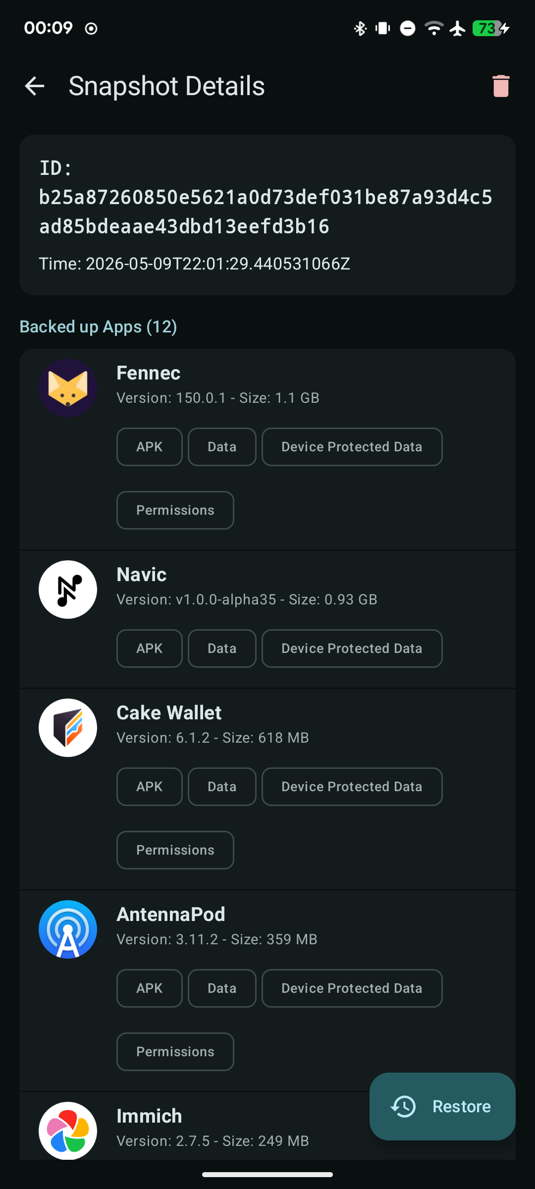 Screenshot 2 of Restoid — opens full size