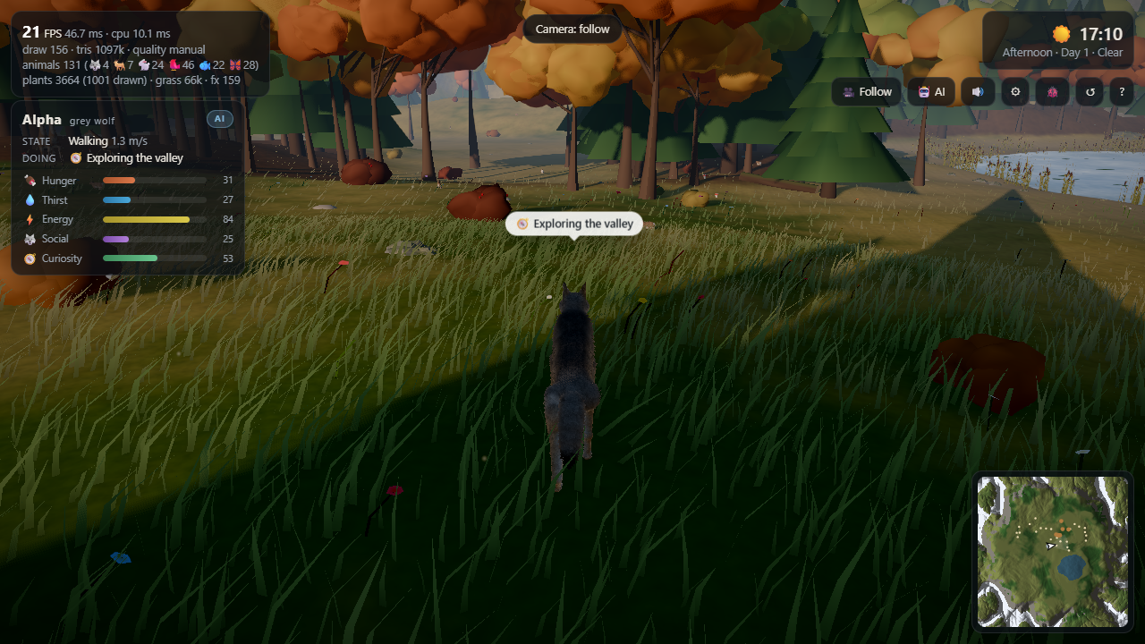 Opus β golden hour HUD