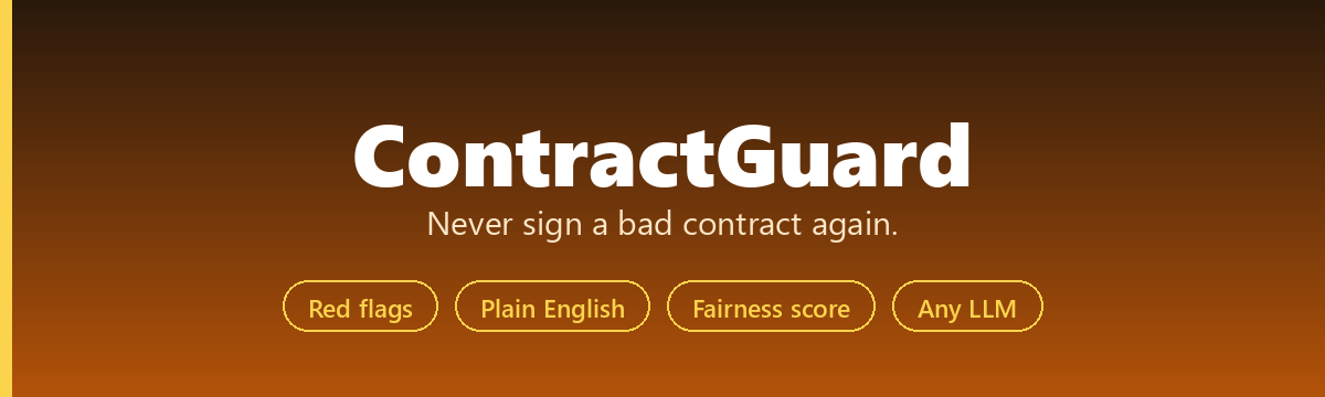 ContractGuard — never sign a bad contract again