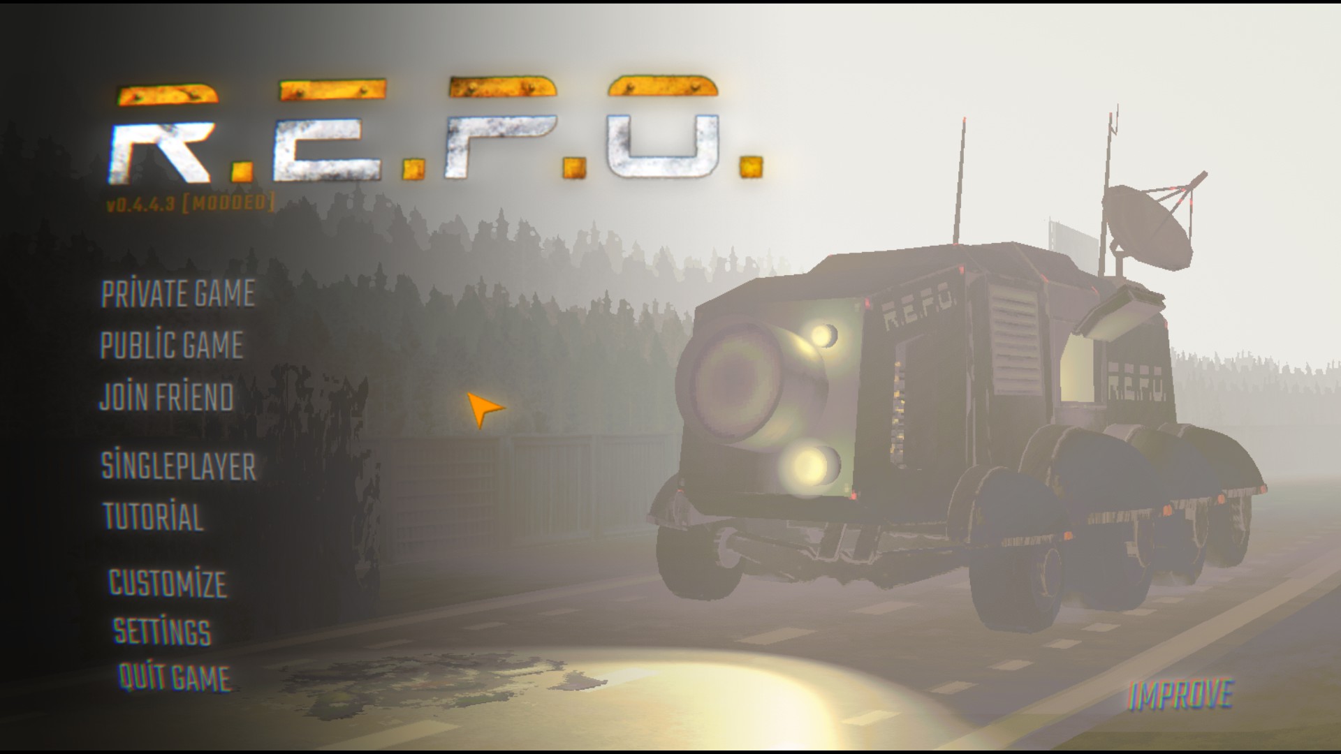 Improve in the main menu