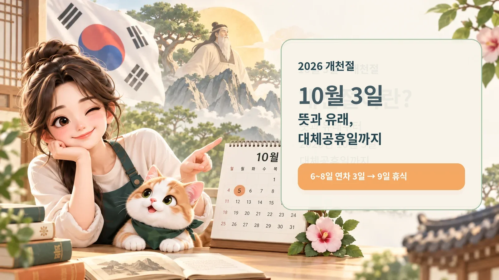 개천절은 왜 10월 3일일까? 개천의 뜻과 단군 이야기