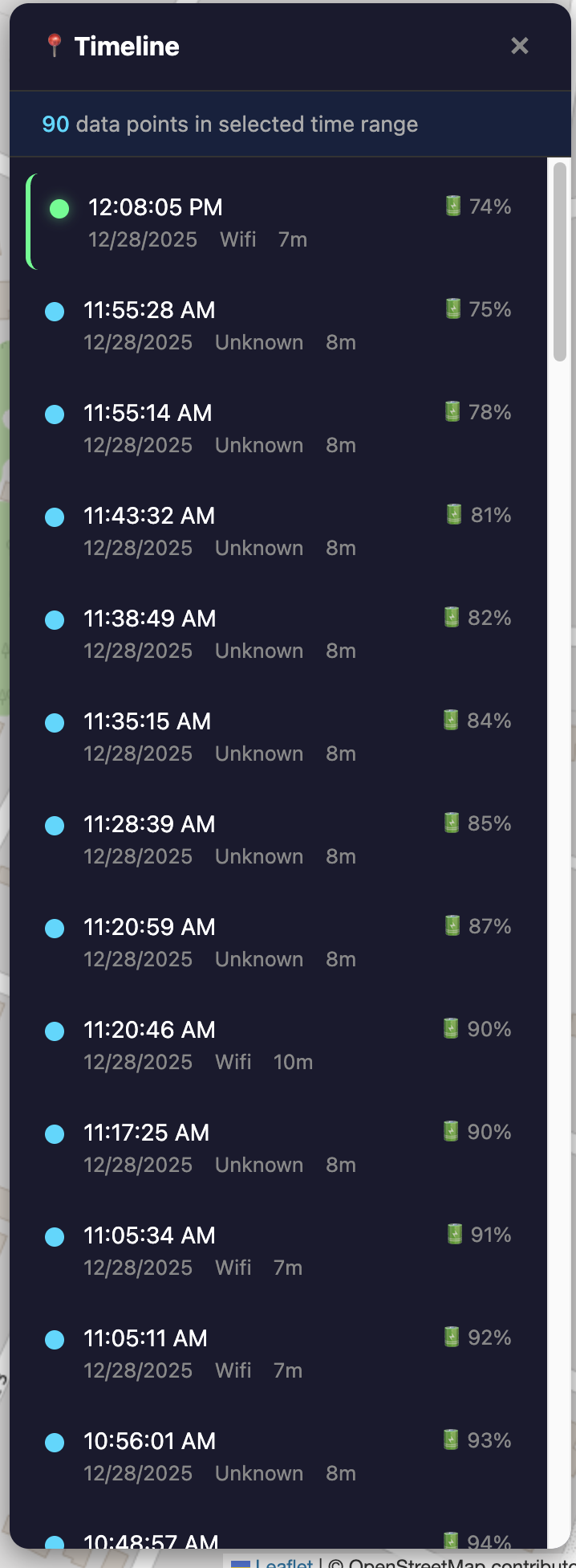 Preview Timeline