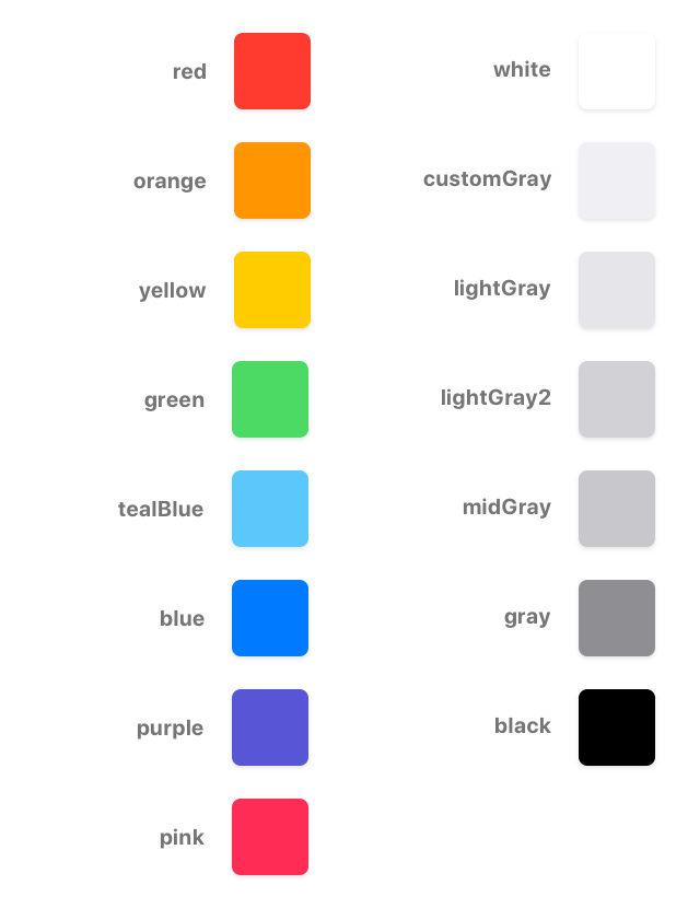 Colors iOS