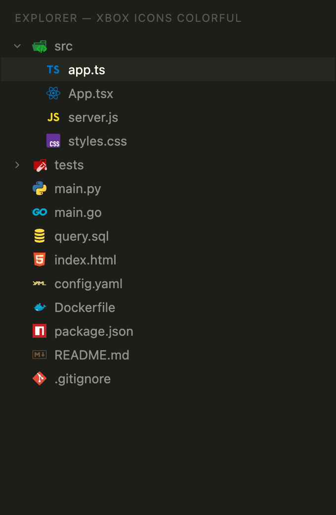 Explorer with XBOX Icons Colorful