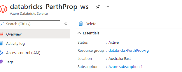 Databricks Workspace2