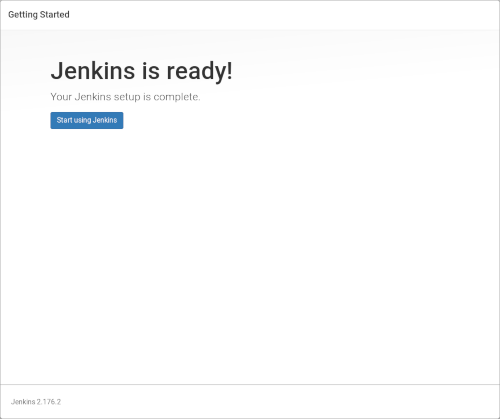 Jenkins is ready