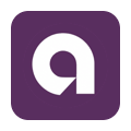 Ally logo purple-filled squircle