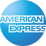 Amex logo blue gradient circle