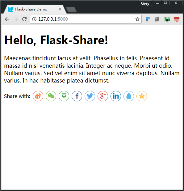 flask-share demo