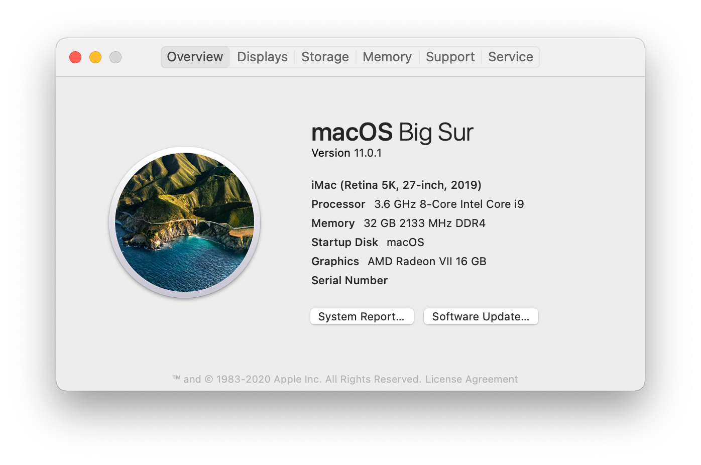 "About this Mac" screenshot