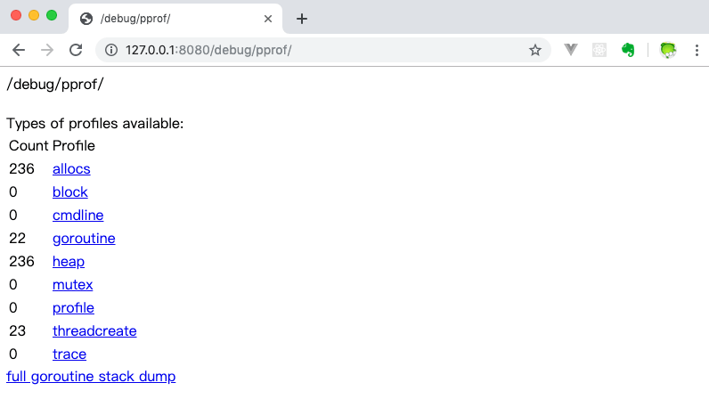 debug/pprof