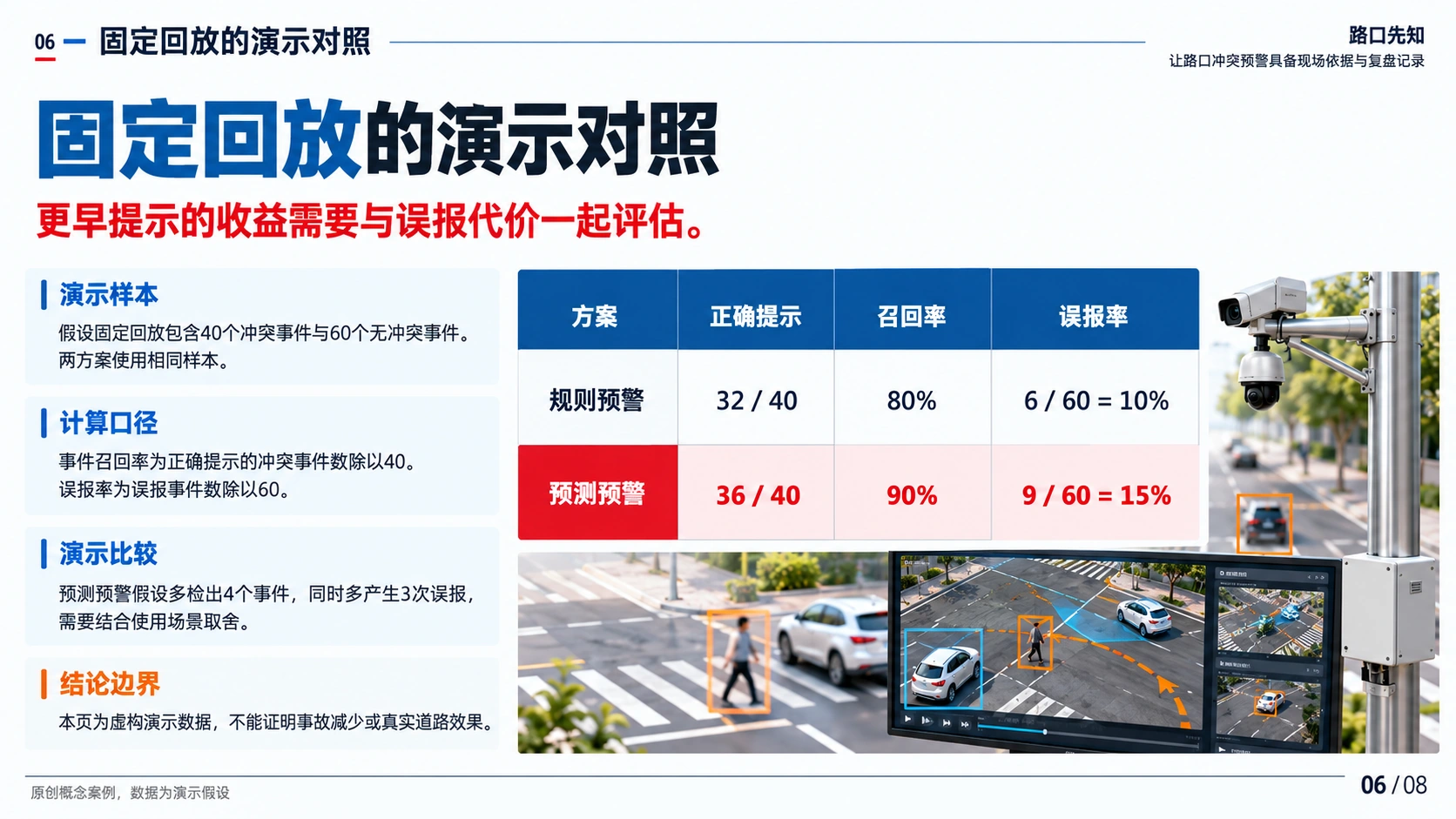 路口先知 · 交通应用 06: 固定回放的演示对照