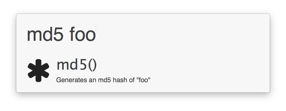 Generate MD5 hash of a string