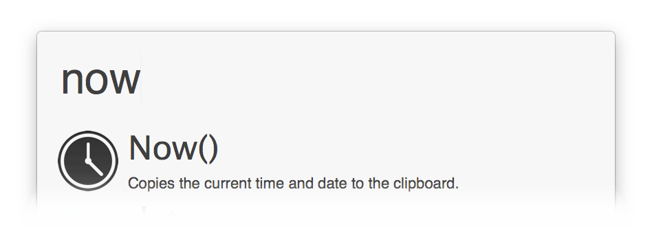 Copy Now() to clipboard