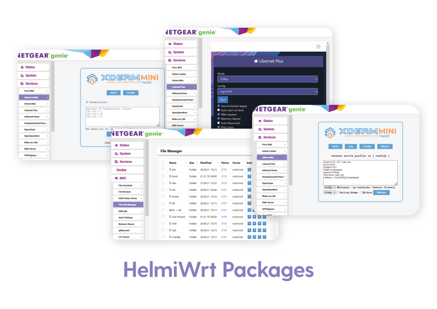 HelmiWrt LuCI App Packages for OpenWrt