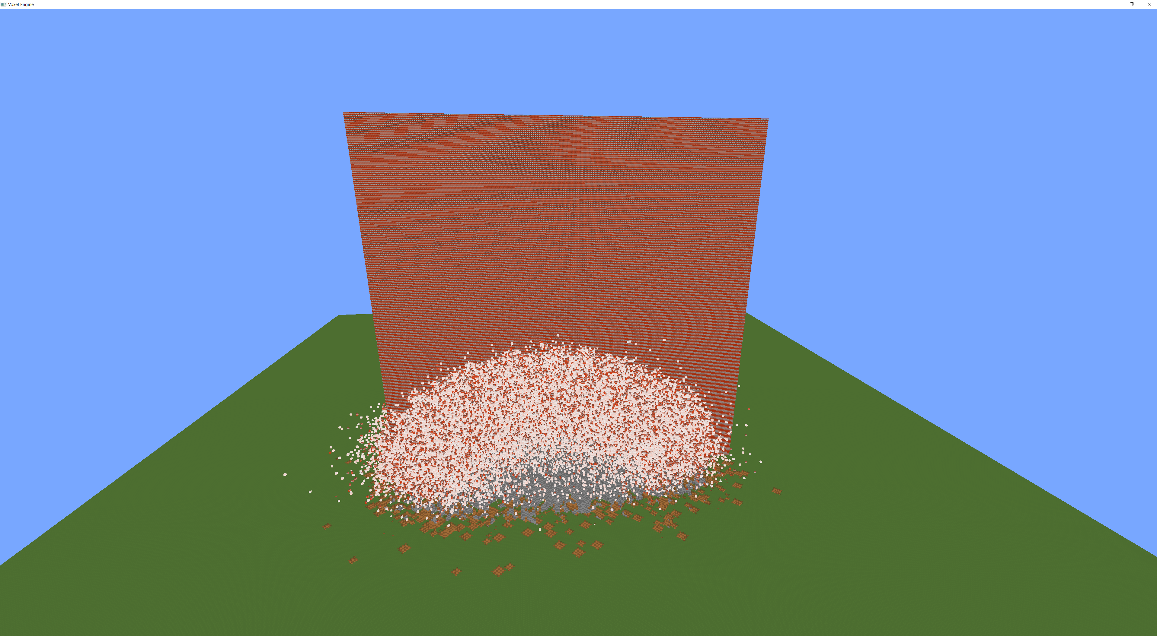 Watching explosion from afar