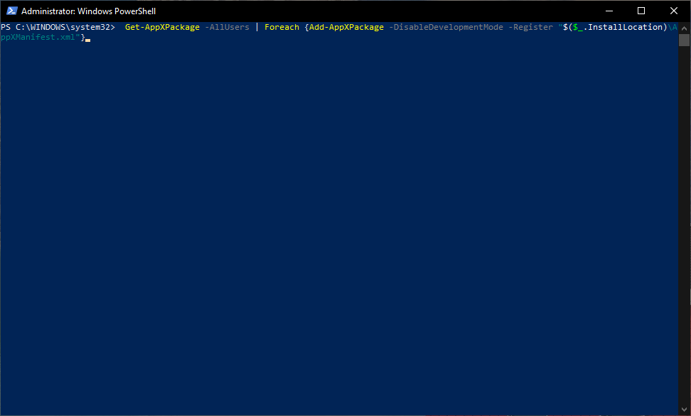 Windows Powershell