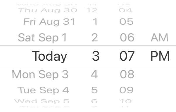 React native date time picker