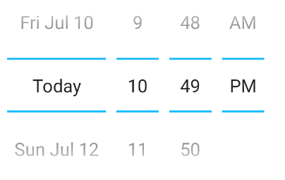 Datepicker android native variant