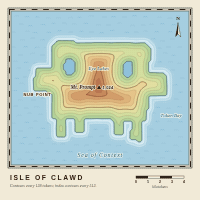 Clawd, Contour Map