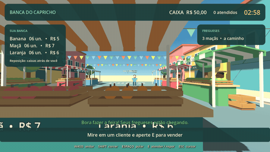 Feira Livre：三分钟的巴西水果集市