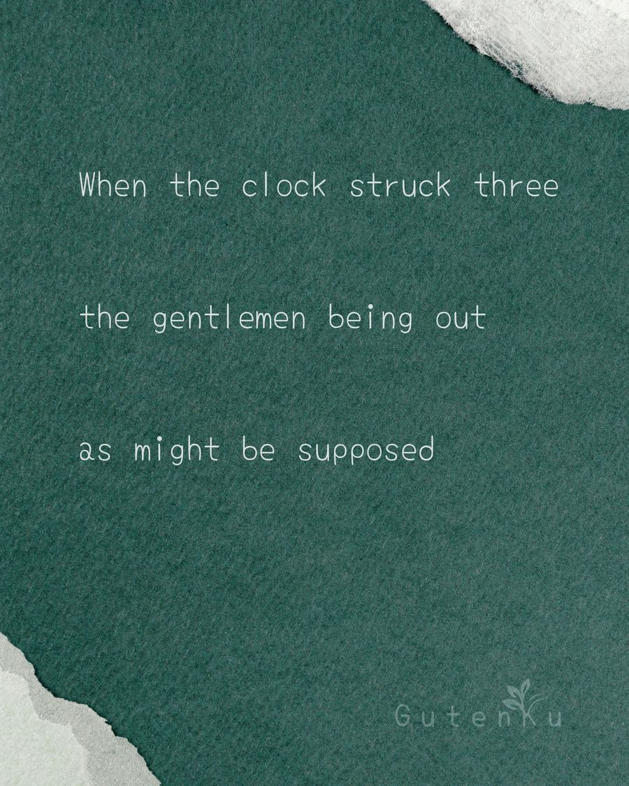 Today’s haiku card from GutenKu: three verses set over an ink painting