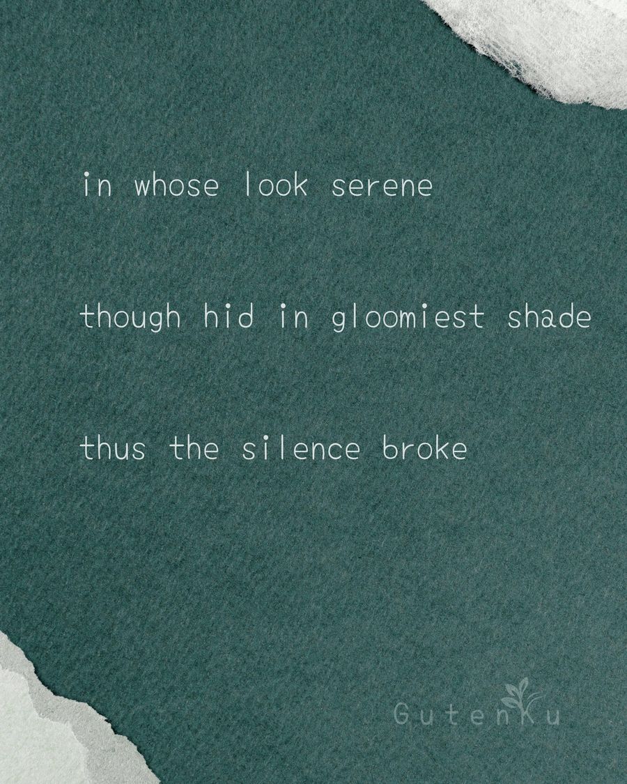 Today’s haiku card from GutenKu: three verses set over an ink painting