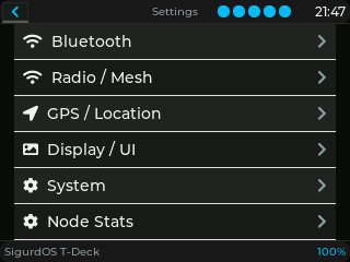 Settings