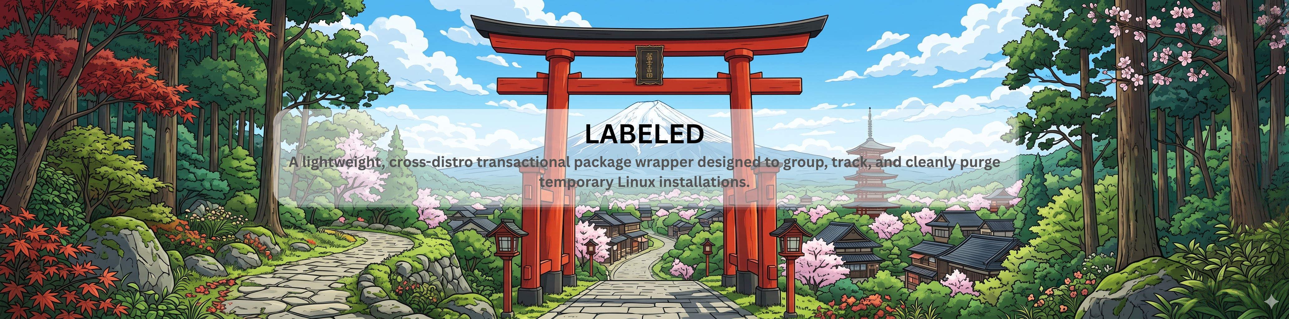 labeled CLI banner