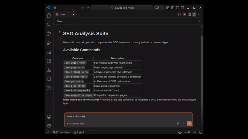 SEO Audit Demo