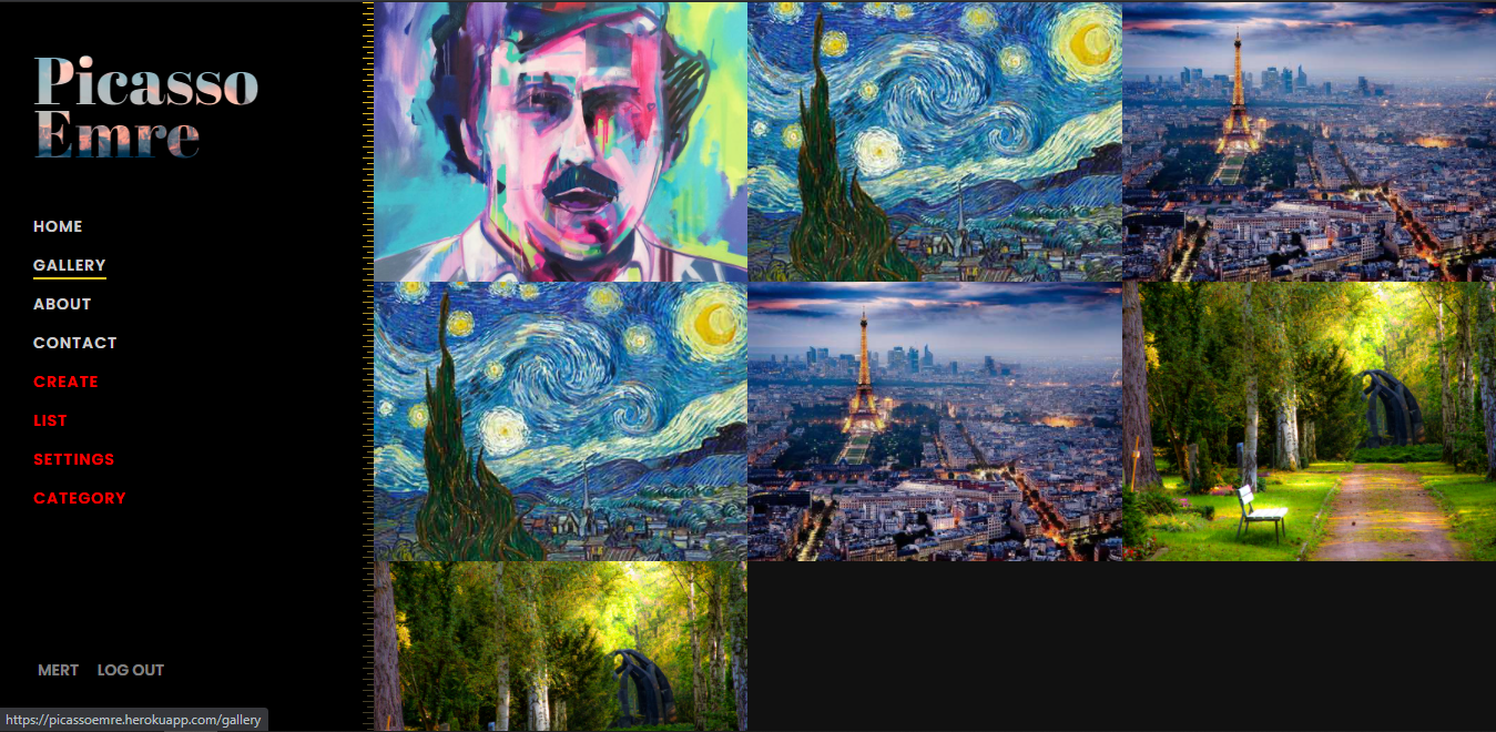 GitHub - herre0/picassoArtApp: Web app of painting portfolios used ...
