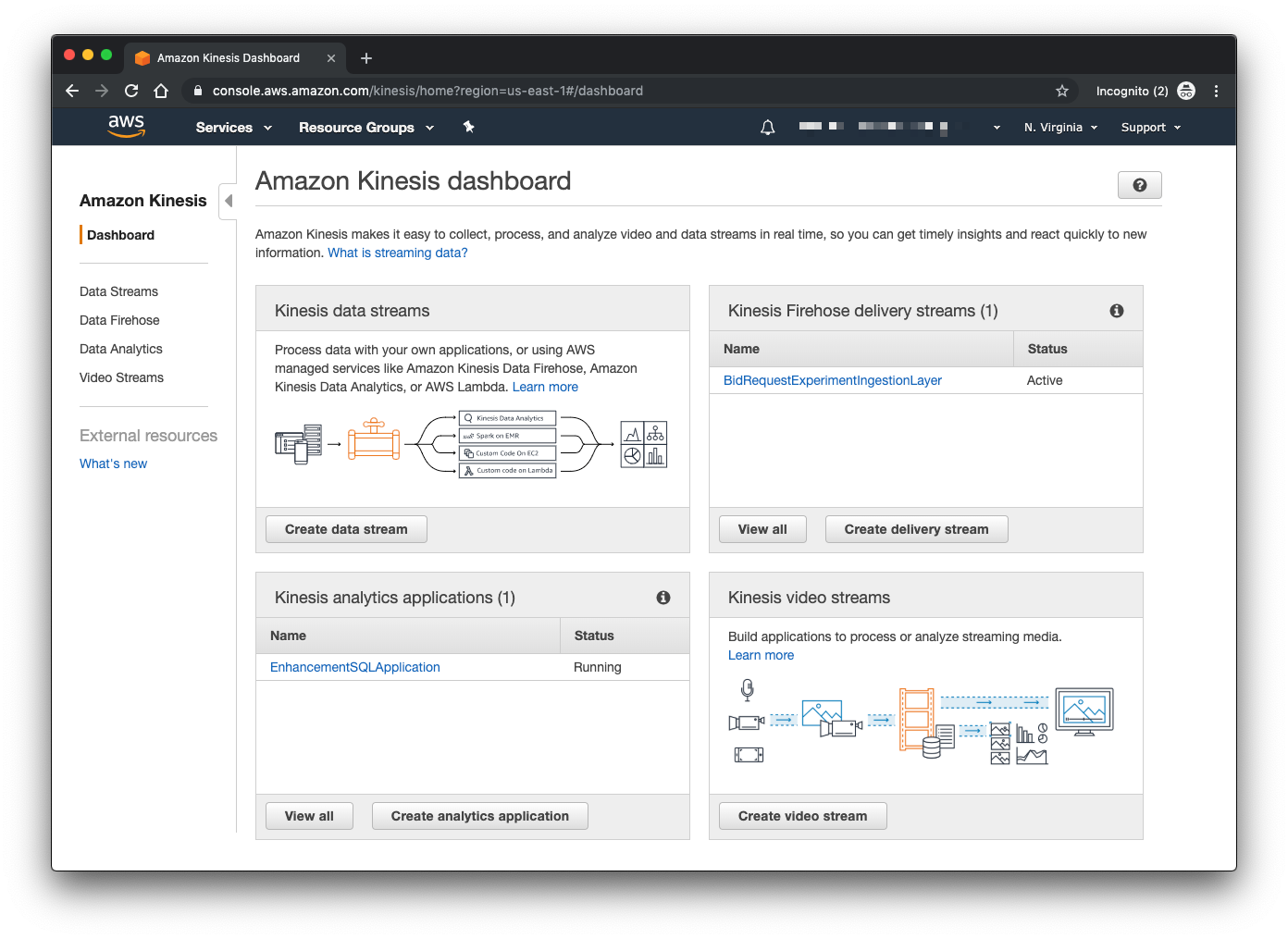 Kinesis Dashboard