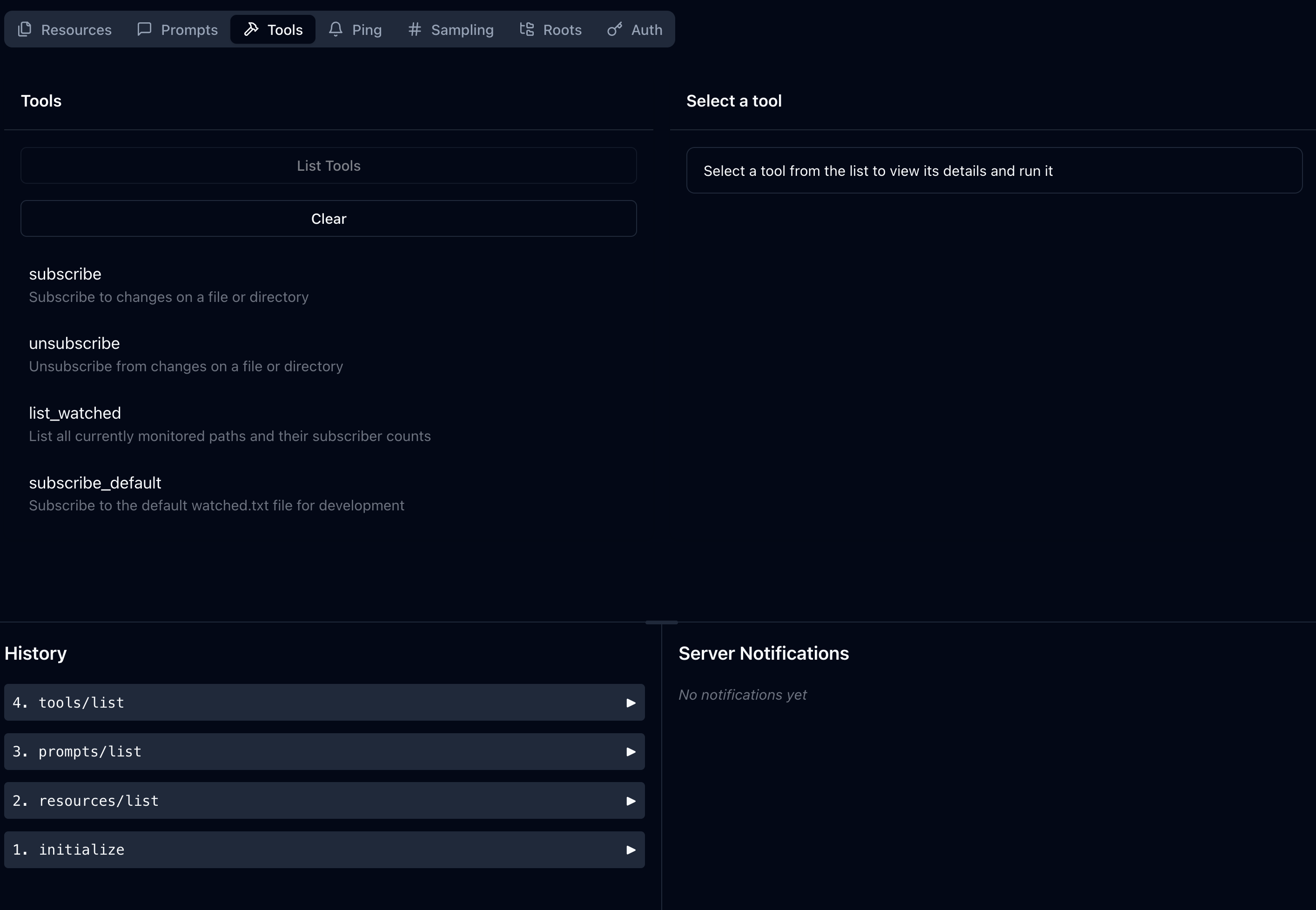 List Tools