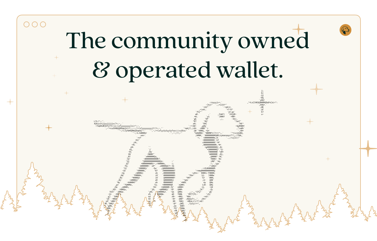 The community owned & operated wallet.