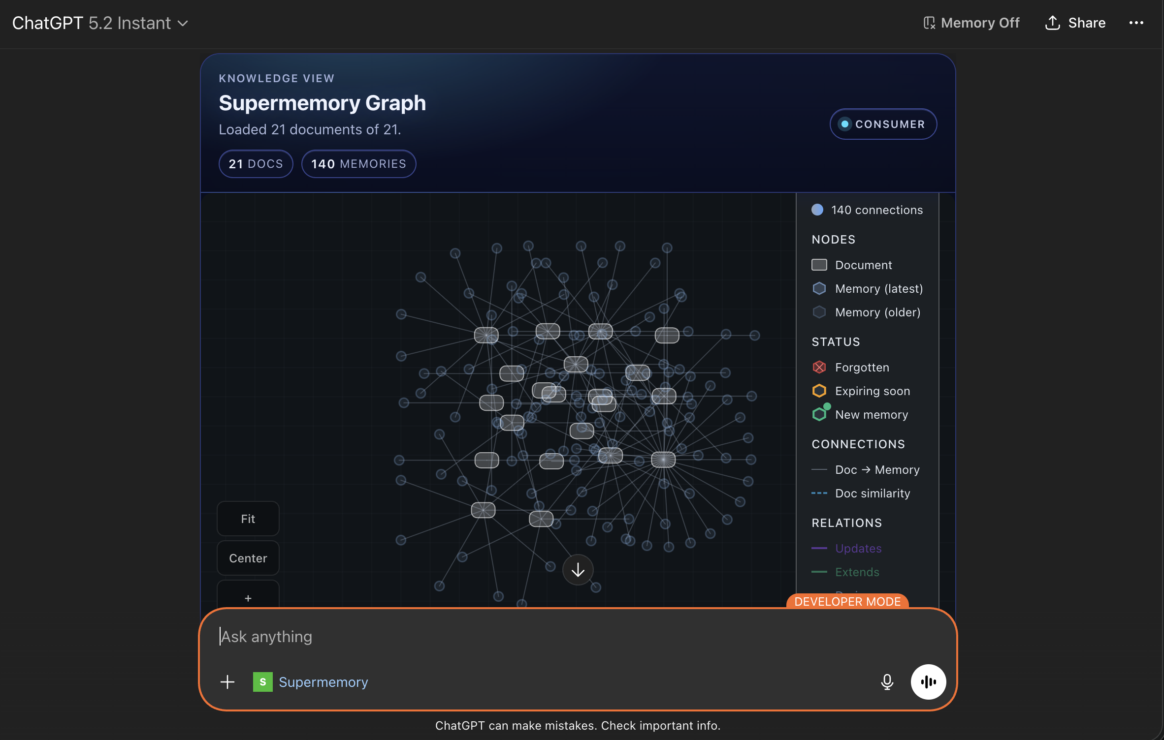 Supermemory MCP demo