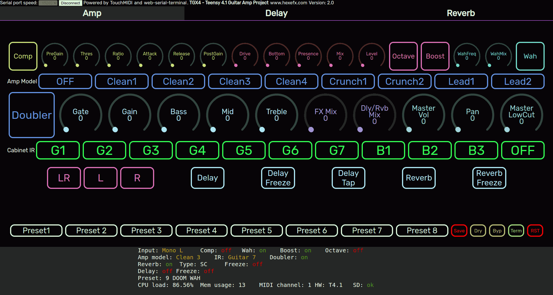 Control interface