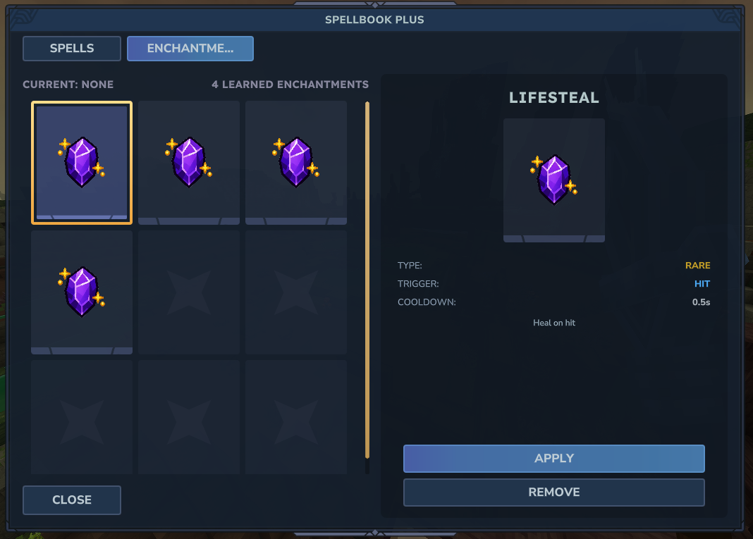 Incantesimi del personale