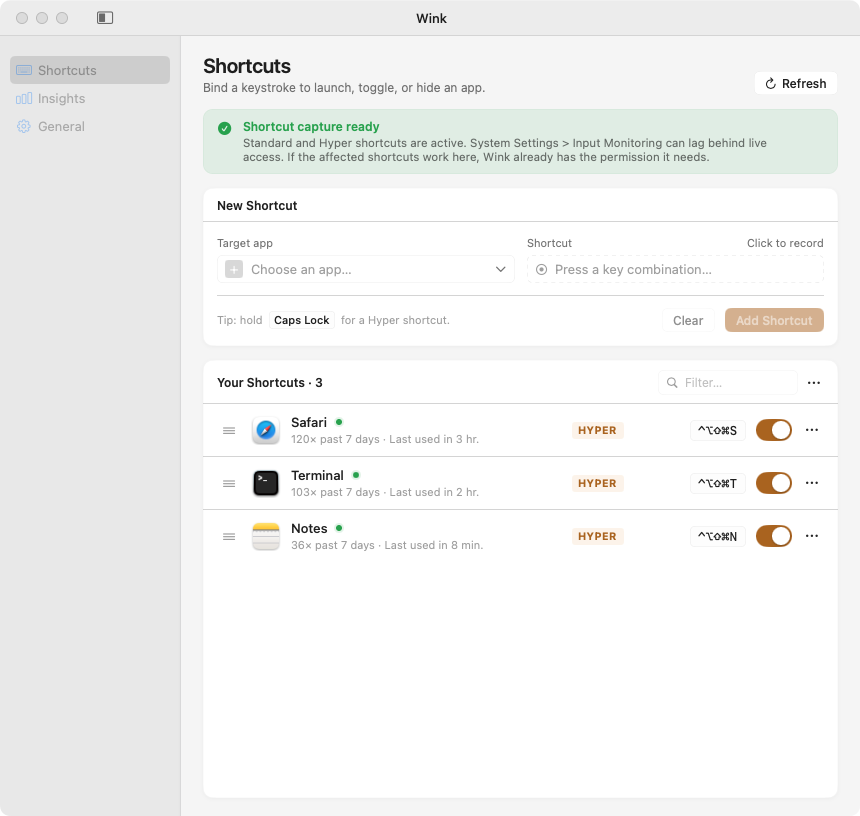 Wink screenshot 1