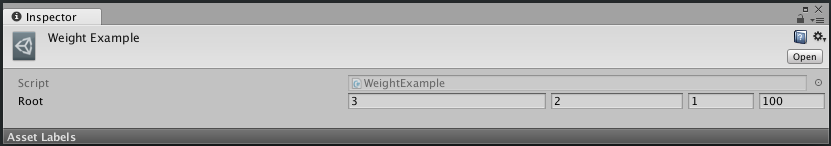 Weight Attribute Example