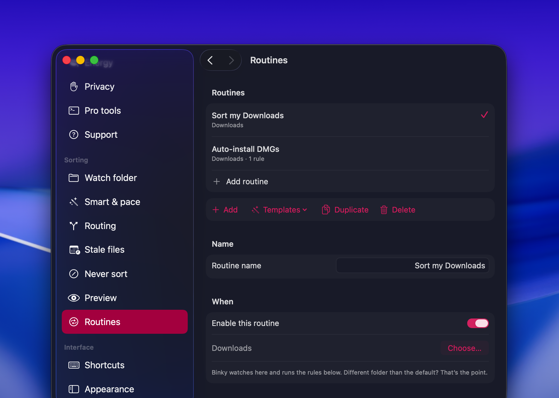 site/screenshots/binky-routines-new.webp