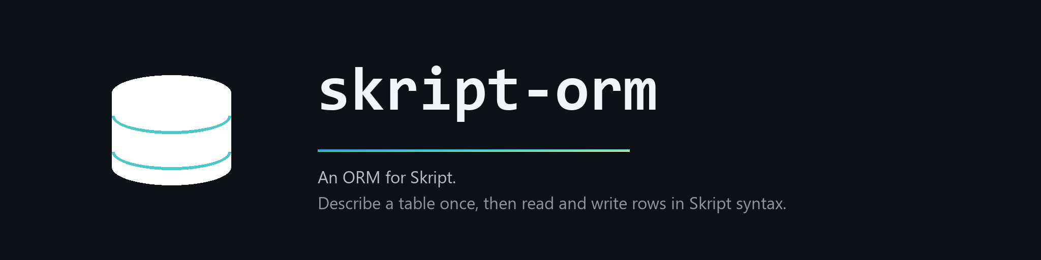 skript-orm:一个给 Skript 用的 ORM