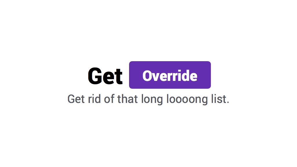 Get Override