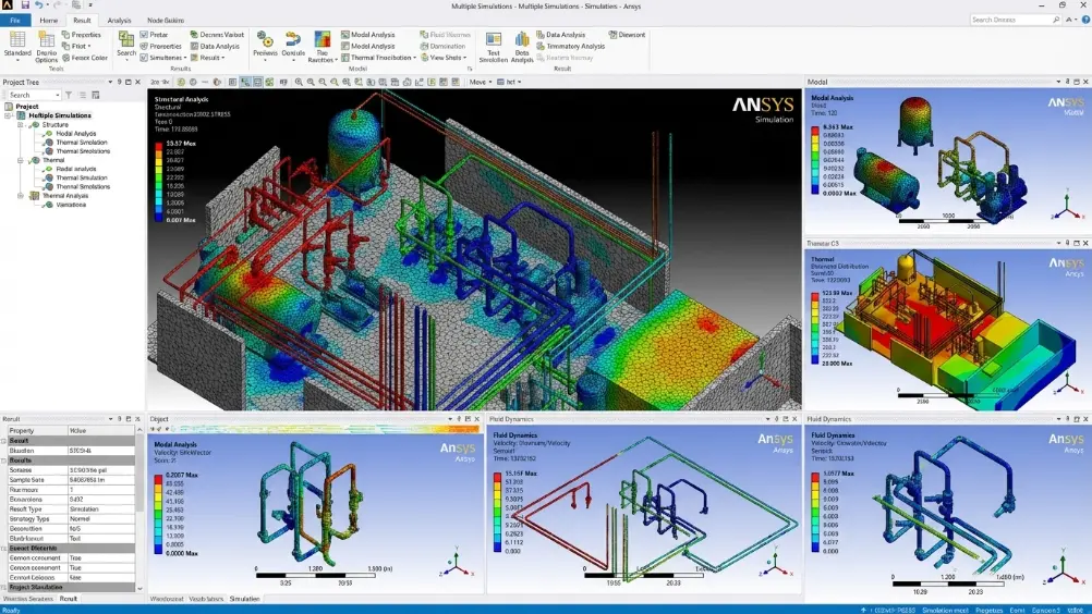 Industrial Plant Piping Simulation