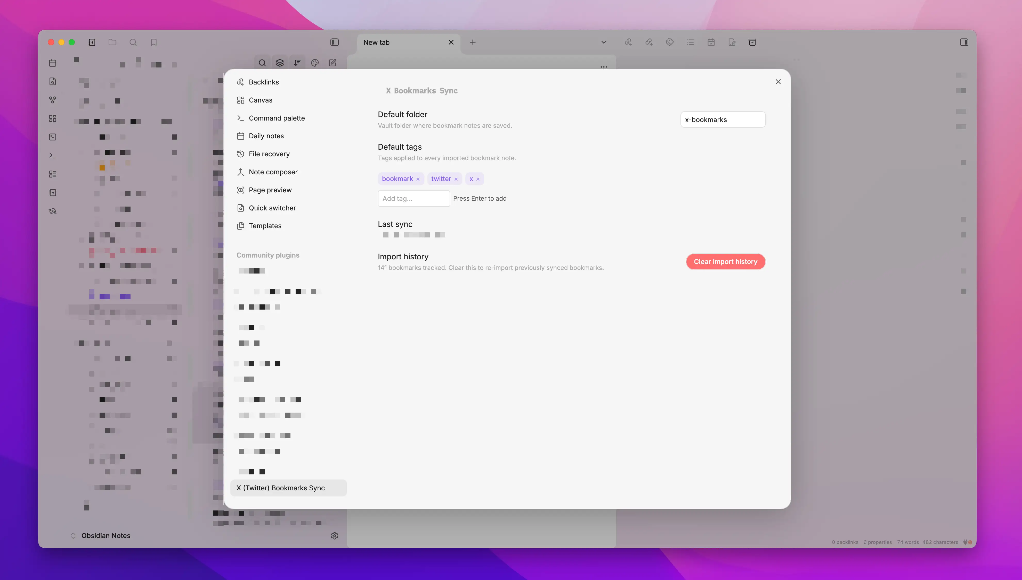 Settings Tab