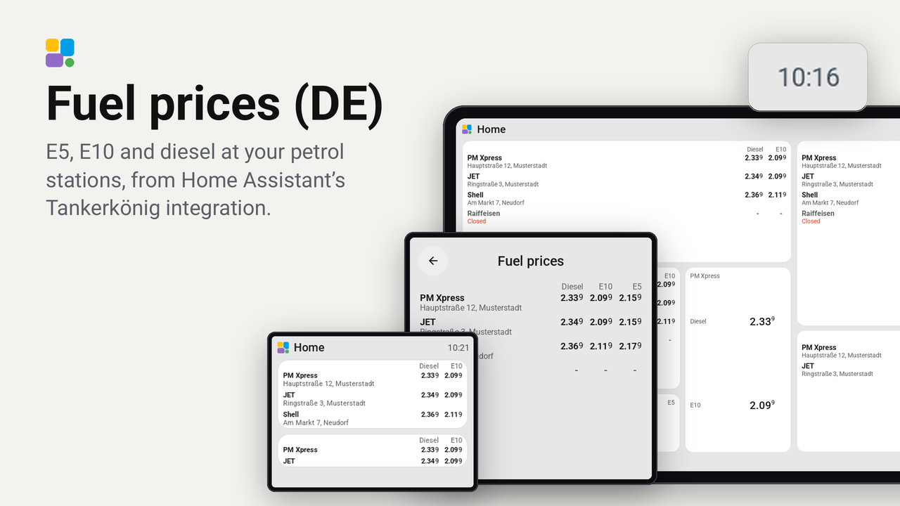 Fuel prices (DE) plugin preview