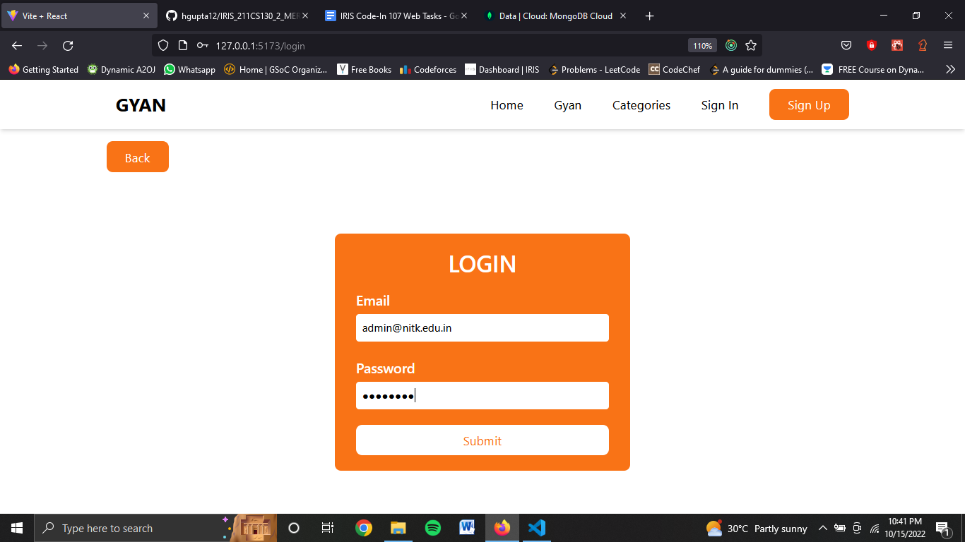 Login Form