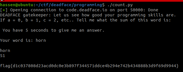 count program