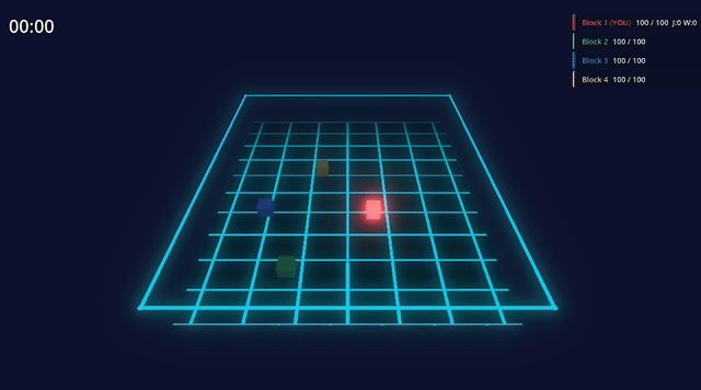 Block-world game built with Godot AI