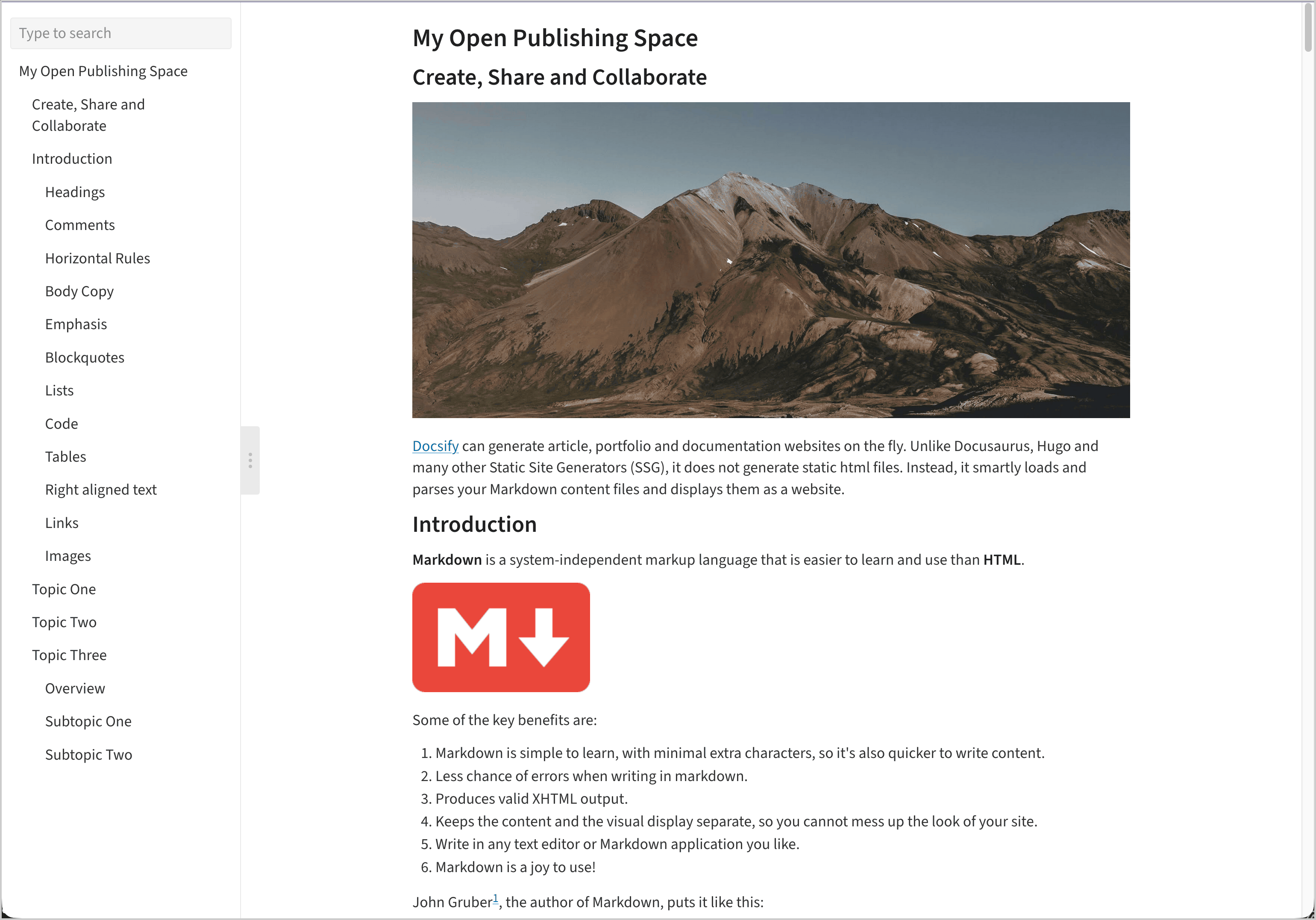A polished article page published from Markdown with Docsify-This
